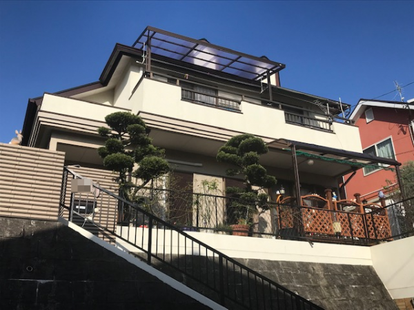 筑紫野市原田・N様邸　屋根塗装工事　12/15着工です。