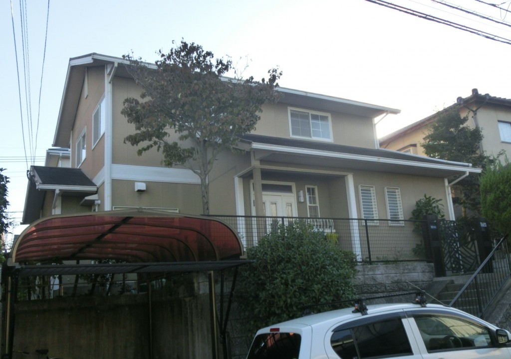 10/29完成です。筑紫野市美しが丘南・H様邸　外壁塗装・屋根塗装工事