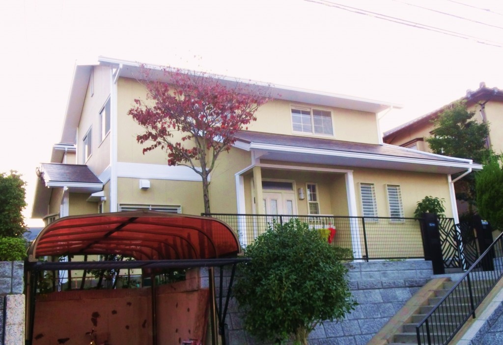 10/29完成です。筑紫野市美しが丘南・H様邸　外壁塗装・屋根塗装工事
