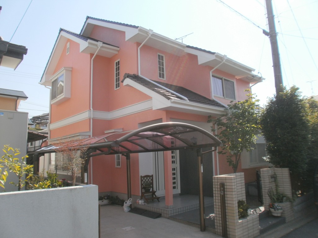 2/4完成です。大牟田市・M様邸　外壁塗装・屋根塗装工事