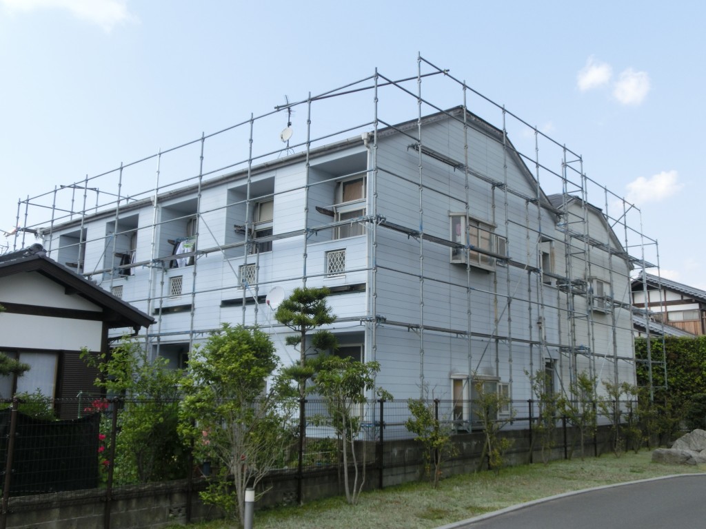 5月23日完成です。大野城市山田・ベルリーソ1・2様　外壁塗装・屋根塗装工事