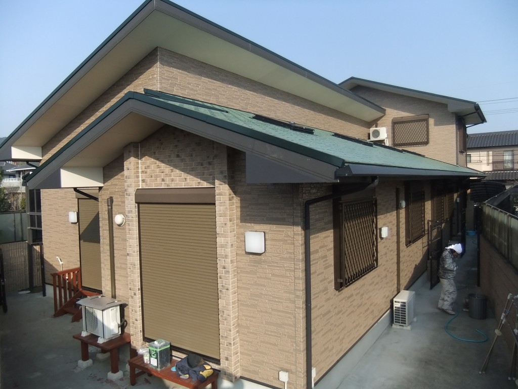 １月29日完成です。筑紫野市美しが丘・T様邸　外壁塗装・屋根塗装工事