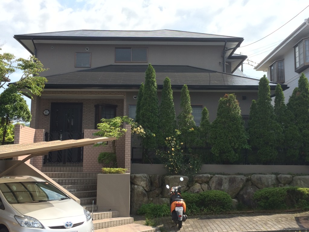 5月2日完成です。筑紫野市天拝坂・Y様邸　外壁塗装・屋根塗装工事