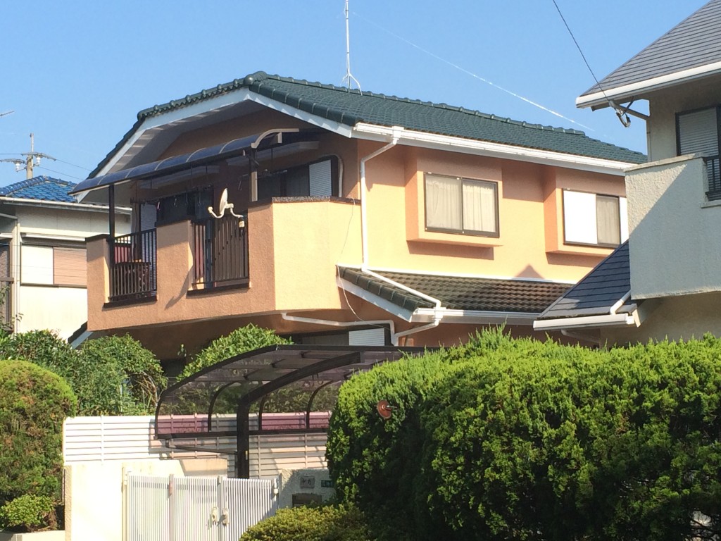7月31日完成です。太宰府市大佐野・S様邸　外壁塗装・屋根塗装工事