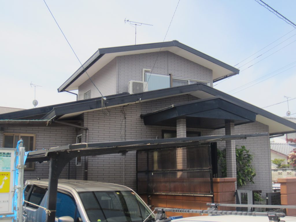 7/5完成です。太宰府市梅香苑・F様邸　外壁塗装・屋根塗装工事