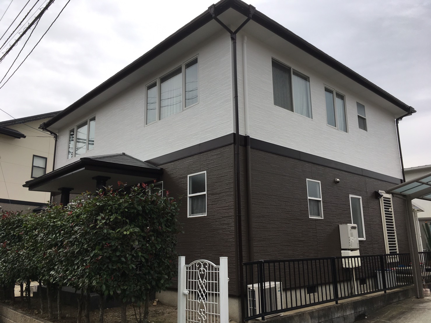 11/28完成です。太宰府市坂本・I様邸　外壁塗装・屋根塗装工事