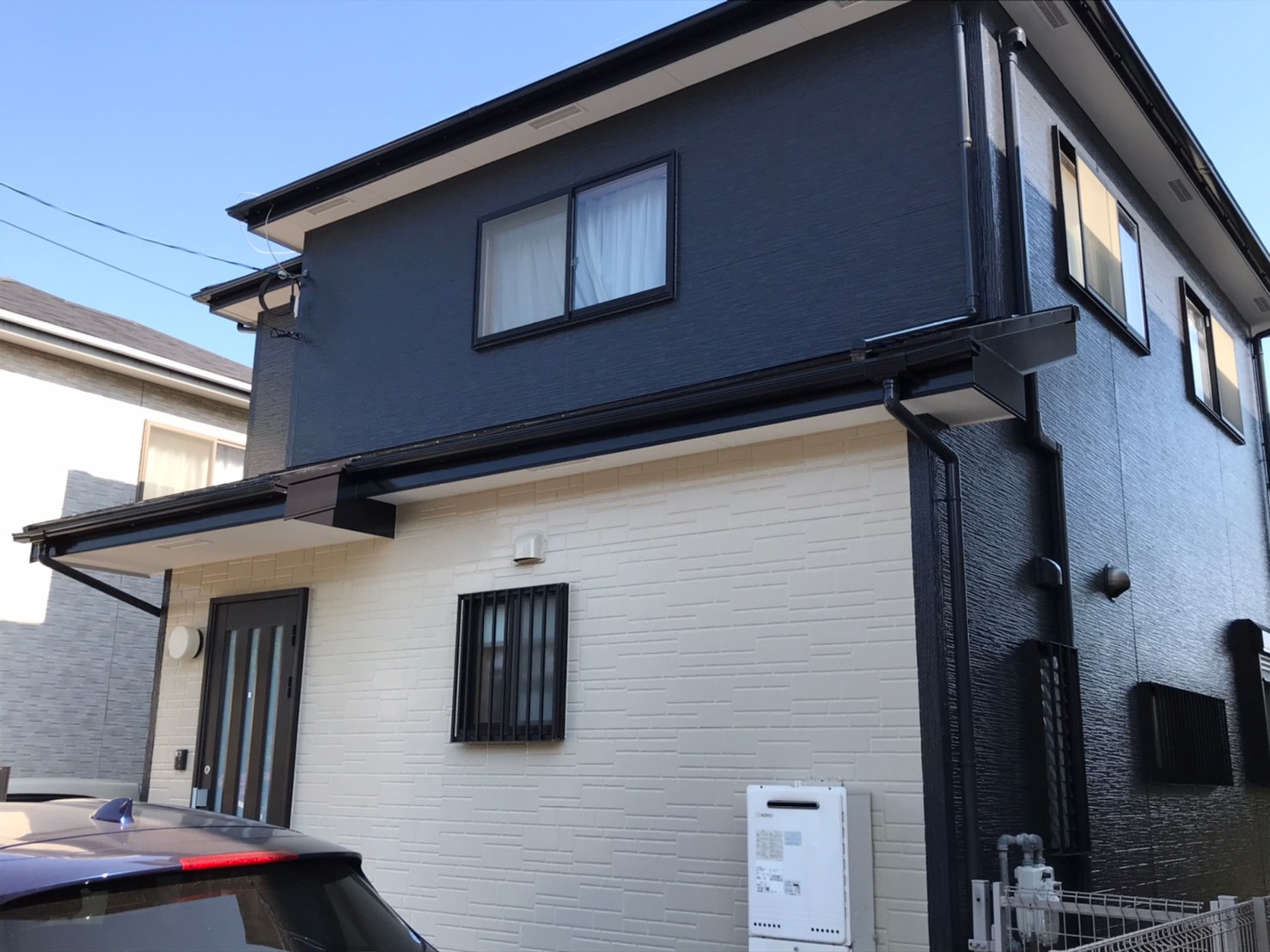 4/29完成です。福岡市東区青葉・I様邸　外壁塗装・屋根塗装工事