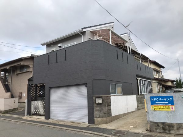 福岡市東区若宮・W様邸　外壁塗装・屋根塗装工事　1/19着工です。