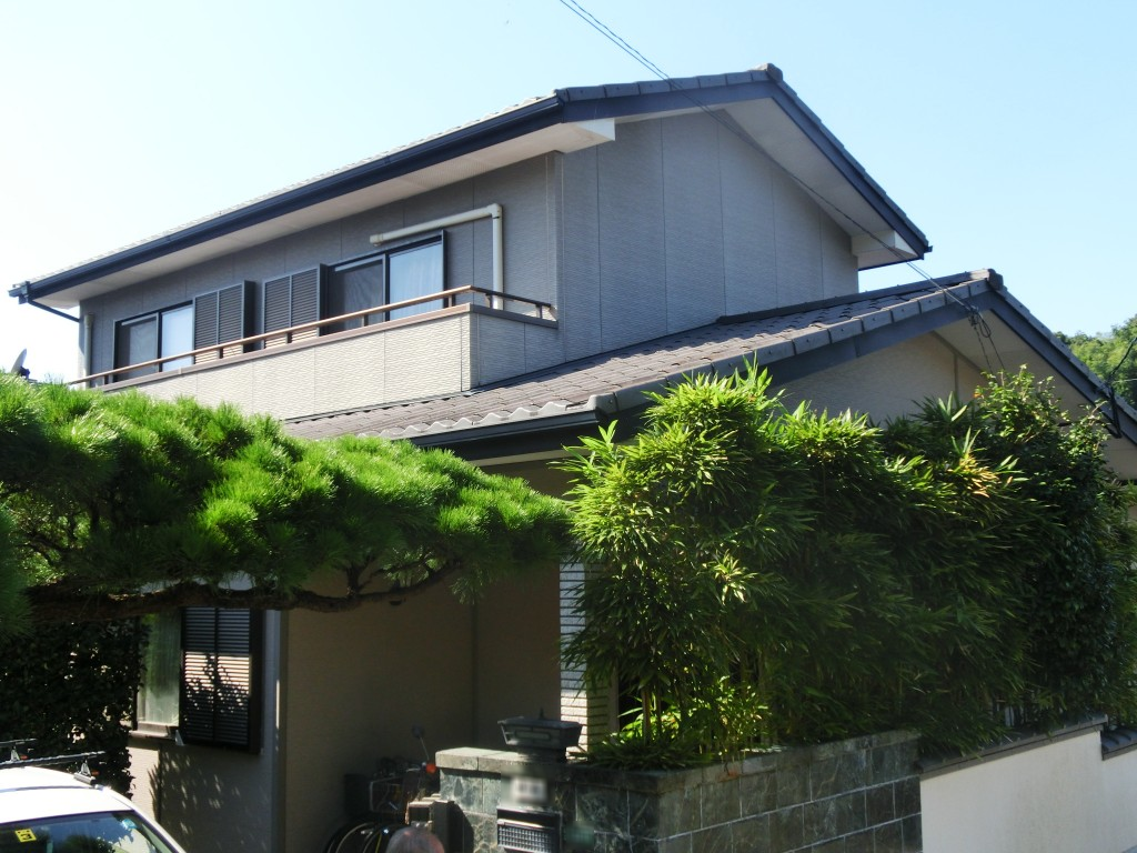 1月26日完成です。太宰府市石坂・K様邸　外壁塗装・屋根塗装工事