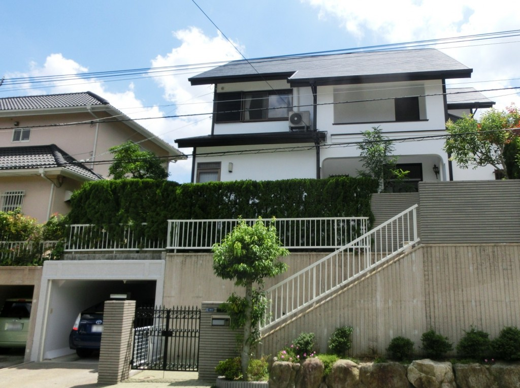 7月10日完成です。筑紫野市天拝坂・T様邸　外壁塗装・屋根塗装工事