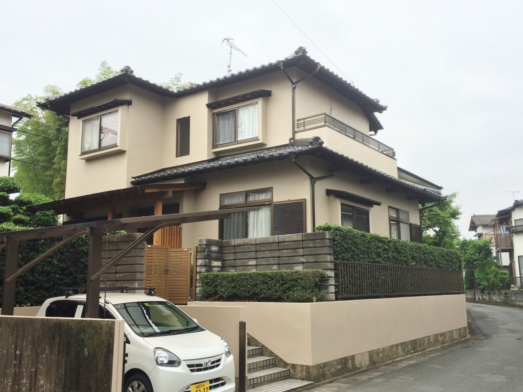 5月15日完成です。筑紫野市永岡・Y様邸　外壁塗装工事