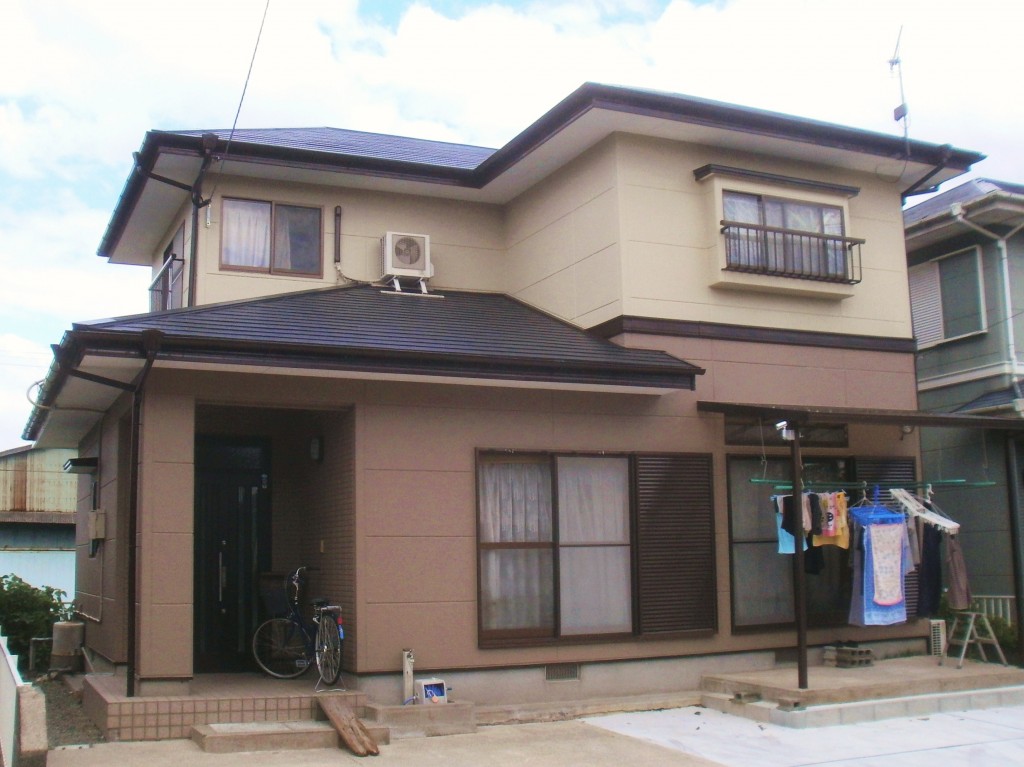 3/8完成です。三井郡・Ｙ様邸　外壁塗装・屋根塗装工事
