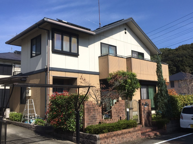 5/7完成です。筑紫野市原田・S様邸　外壁塗装工事