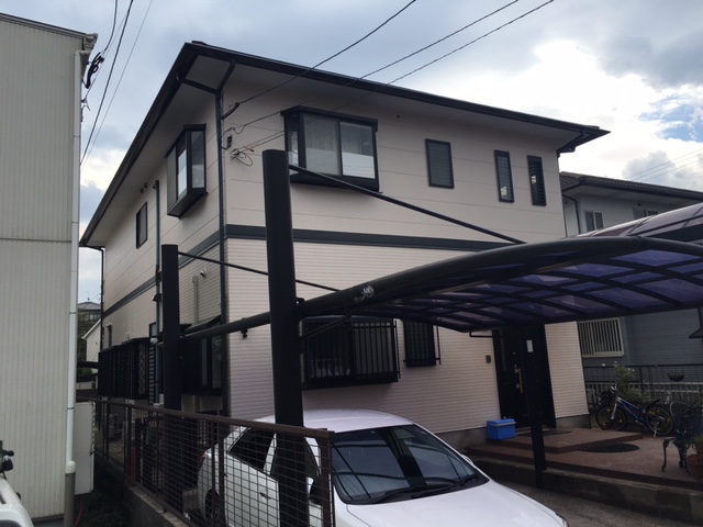 8月31日完成です。筑紫野市紫・K様邸　外壁塗装・屋根塗装工事