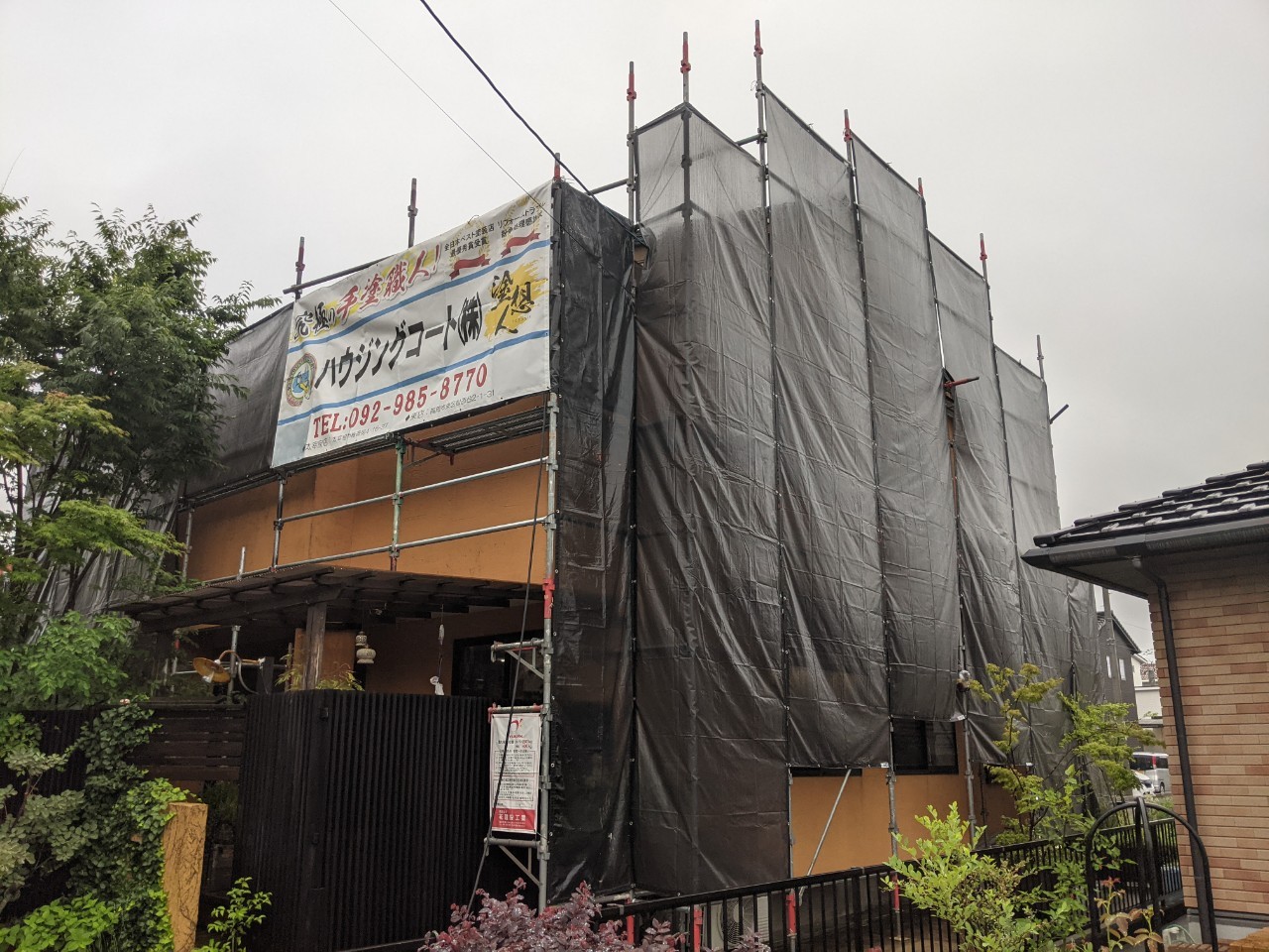 鳥栖市今泉町・T様邸　外壁塗装・屋根塗装工事　5/20着工です。