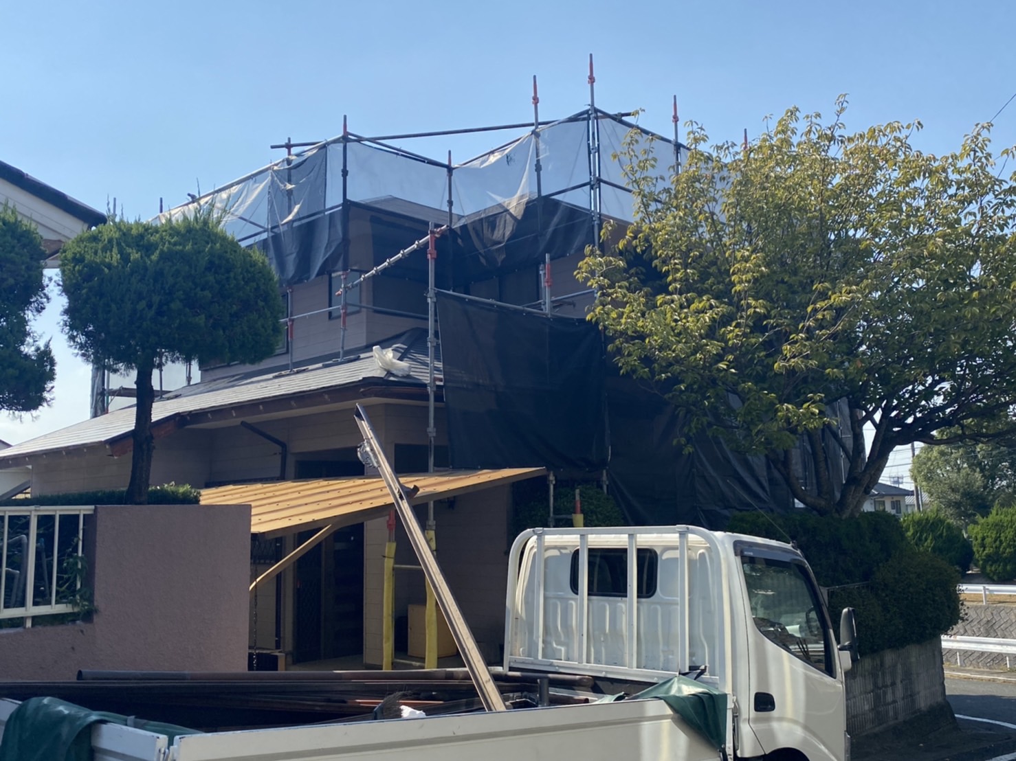太宰府市水城・S様邸　外壁塗装・屋根塗装工事　10/5着工です。