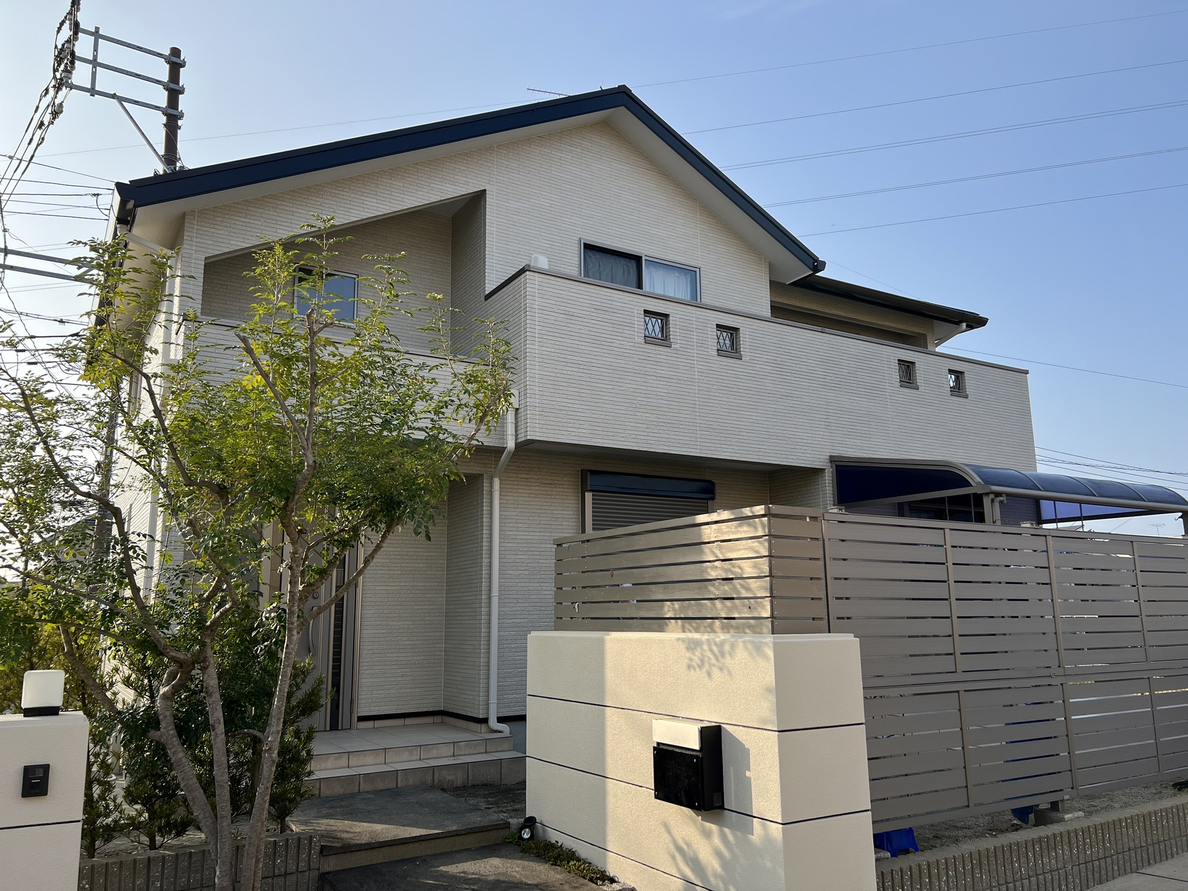 福岡県古賀市美明・T様邸　外壁塗装・屋根塗装工事　3/24完成です。
