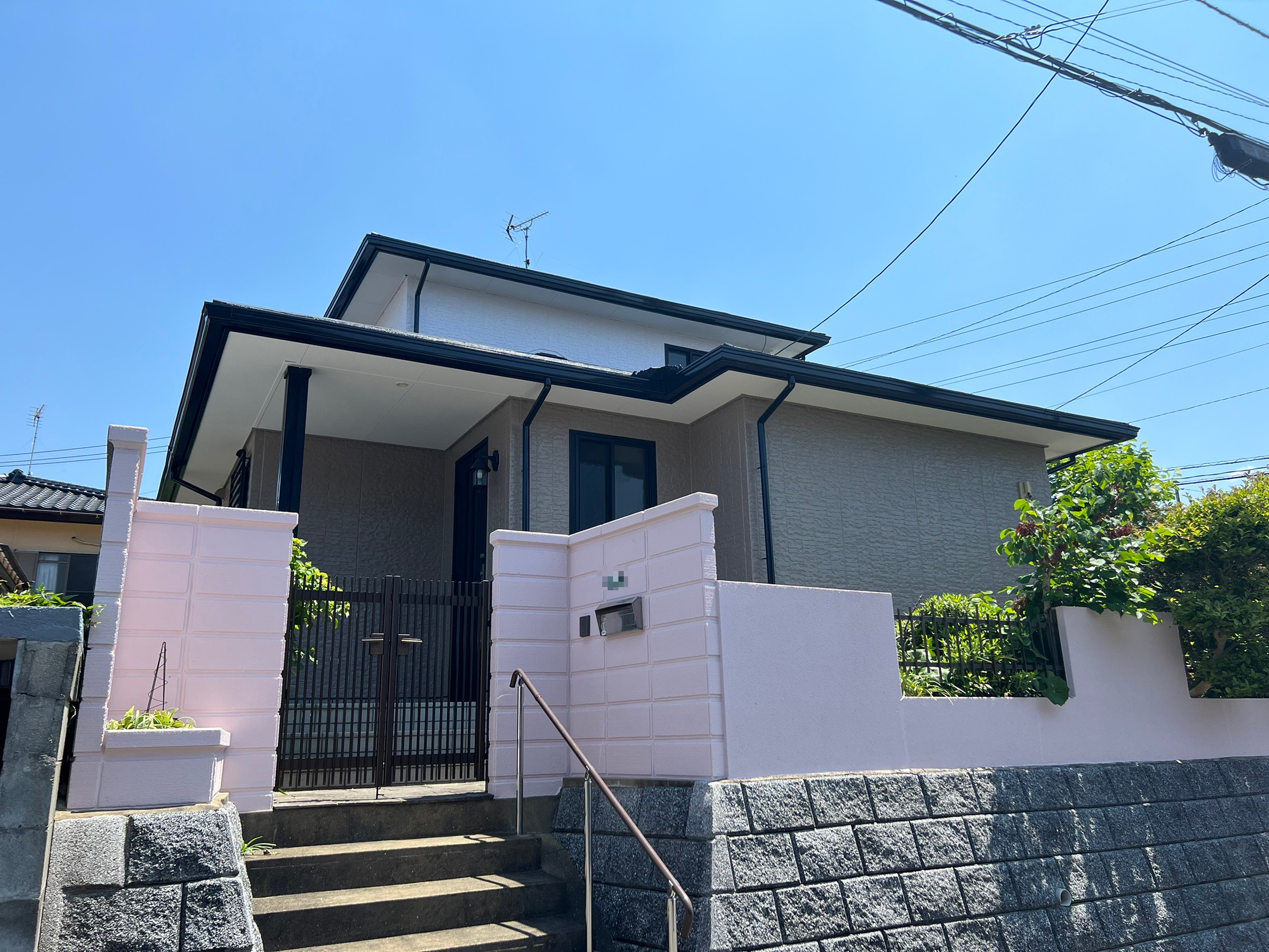 福岡県太宰府市梅香苑・J様邸　外壁塗装・屋根塗装工事　5/18完成です。