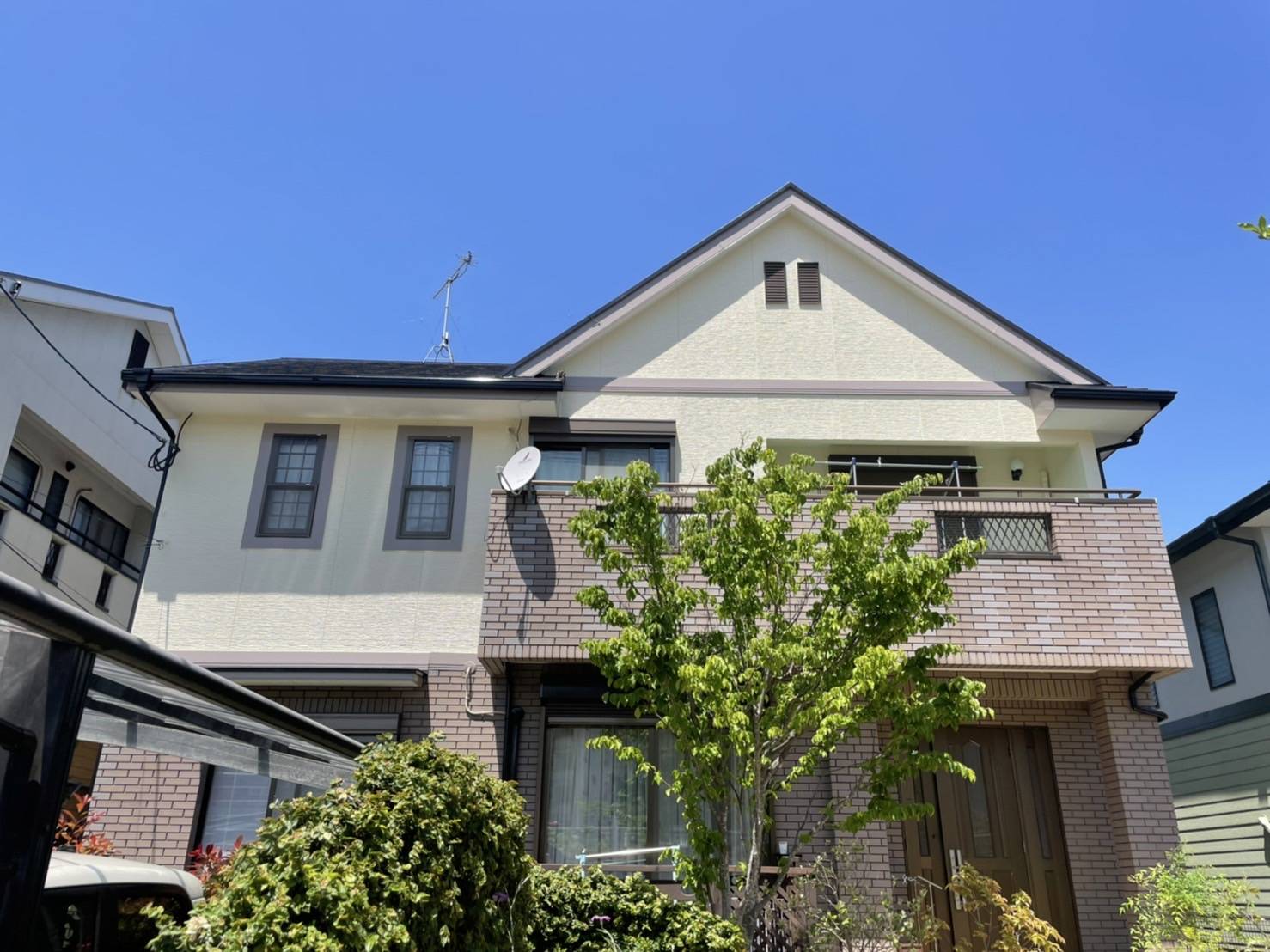 福岡県大野城市月の浦・N様邸　外壁塗装・屋根塗装工事　4/30完成です。