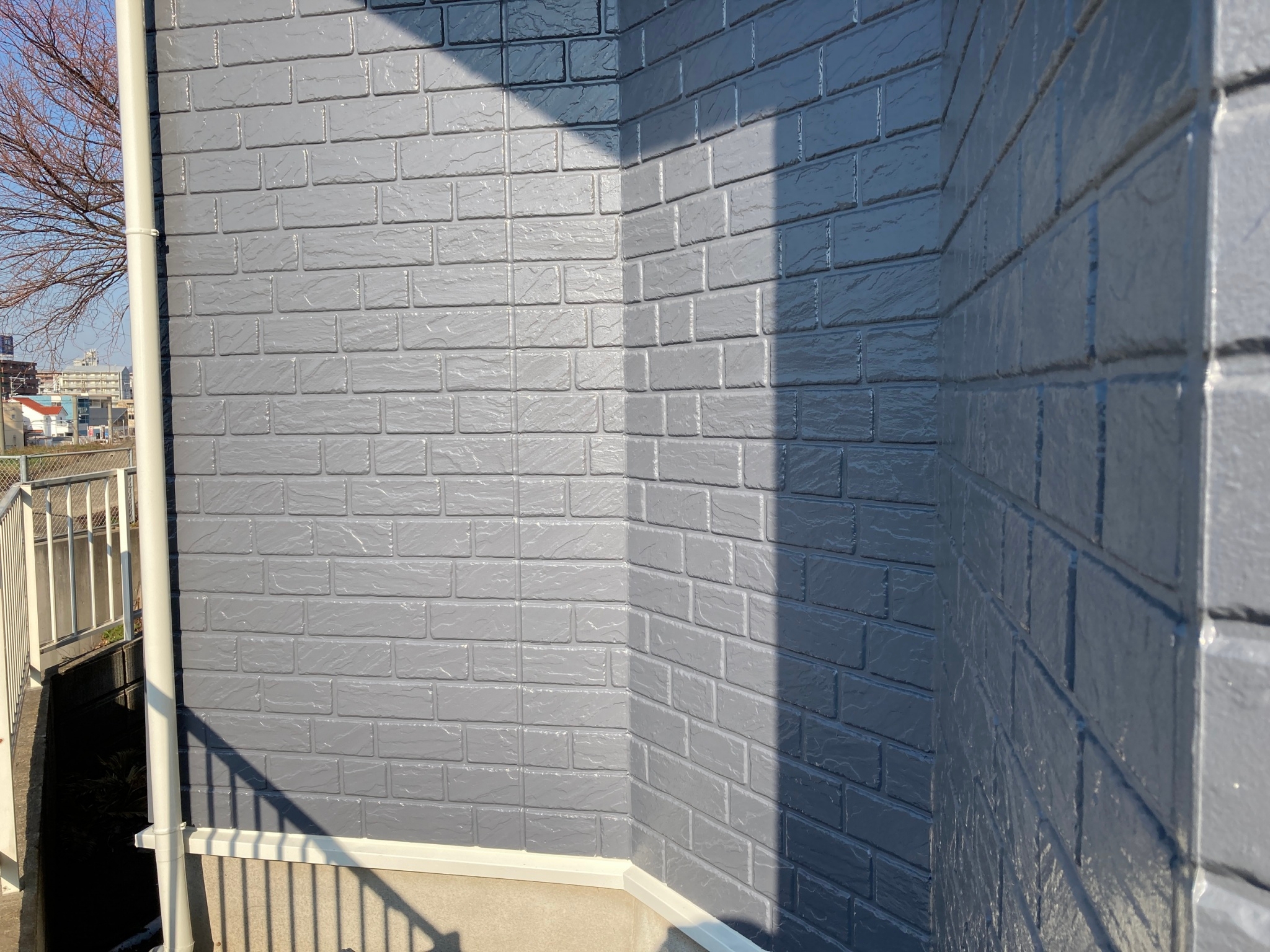 福岡県福岡市東区名島・M様邸　外壁塗装工事　2/28完成です。【ホームページより】