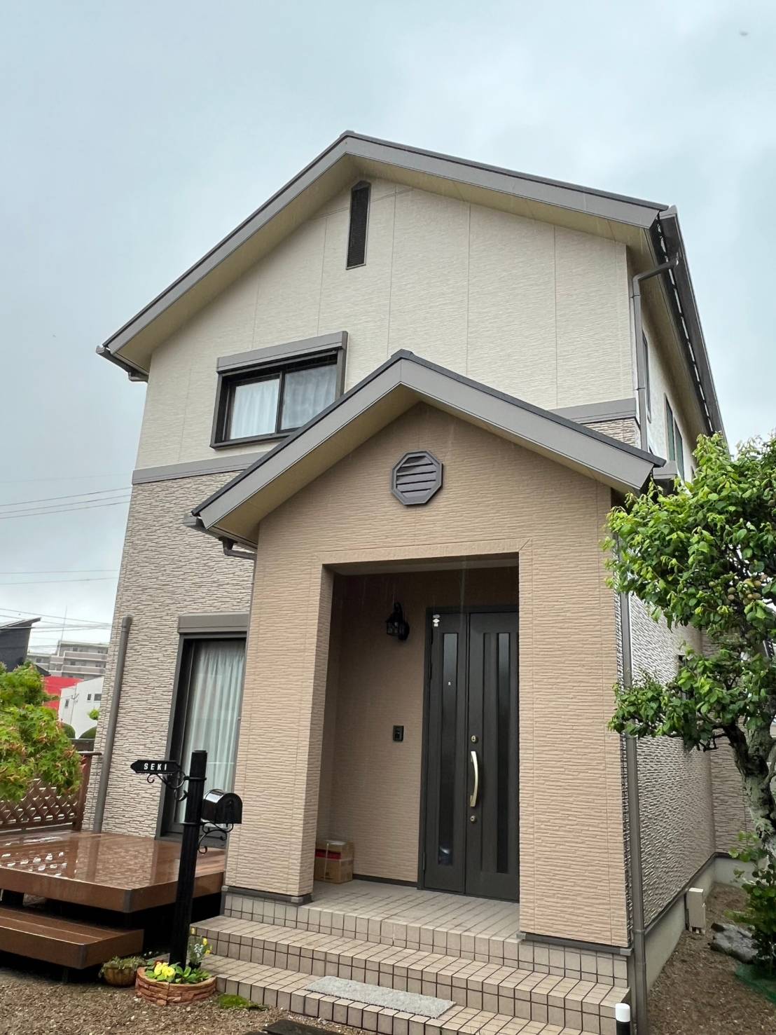福岡県大野城市乙金・S様邸　外壁塗装・屋根塗装工事　4/25完成です。【ホームページより】