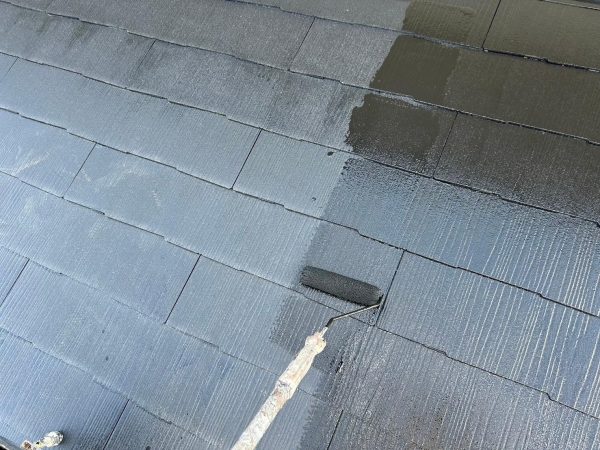 福岡県古賀市筵内のO様邸で経年劣化により防水性が低下した外壁と屋根の塗装工事を行いました。10/9完成です。【HPより】