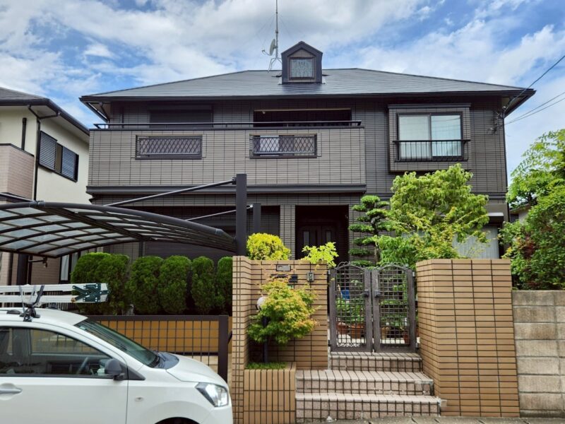 新宮町夜臼・F様邸　外壁塗装工事
【施工前】