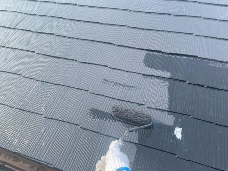 福岡県福岡市東区美和台のK様邸でチョーキングやひび割れが進行した外壁と色あせた屋根を美しく守る外壁塗装・屋根塗装工事を行いました。6/2完成です。【ご紹介より】