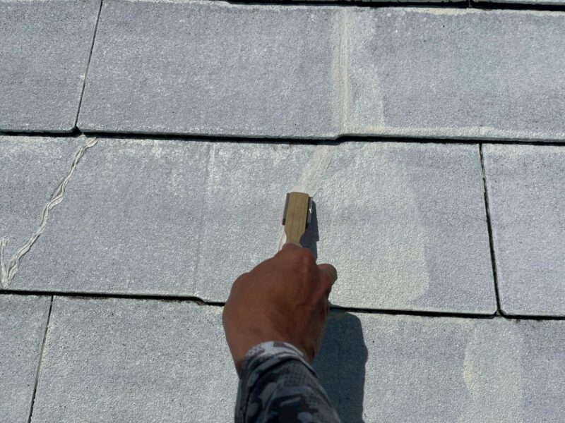 福岡県福岡市東区青葉のM様邸で外壁のひび割れや屋根の色あせに対応する外壁屋根塗装工事を行いました。2025年8月19日完成です。【チラシより】