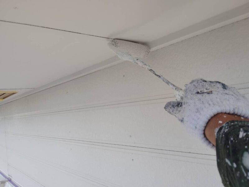 福岡県福岡市東区三苫のS様邸で外壁の劣化や軒天の傷みを直す外壁塗装と軒天張り替え波板張り替え工事を行いました。2025年9月18日完成です。【チラシより】