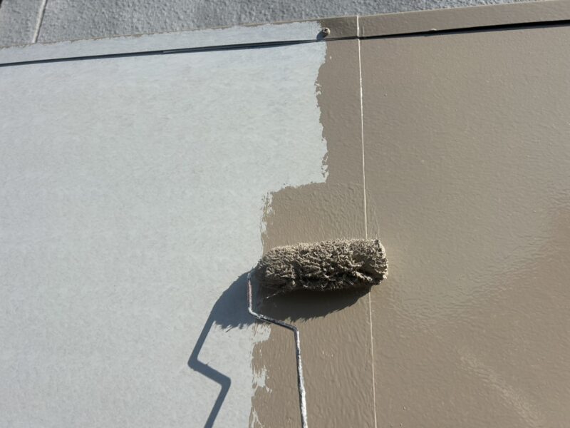 福岡県太宰府市青山のF様邸でシャッター塗装を行いサビ落としから下塗り上塗りまで丁寧に仕上げました!