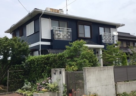 6月６日完成です。三井郡大刀洗町・H様邸　外壁塗装・屋根塗装工事