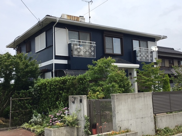 6月６日完成です。三井郡大刀洗町・H様邸　外壁塗装・屋根塗装工事