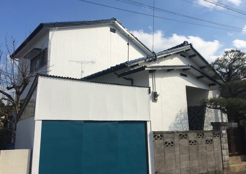 福岡県筑紫野市筑紫・N様邸　外壁塗装工事　2月29日完成です。