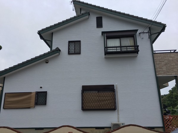 6/28完成です。筑紫野市原田・M様邸　外壁塗装工事