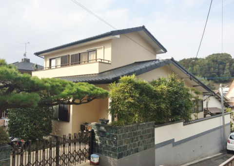1月26日完成です。太宰府市石坂・K様邸　外壁塗装・屋根塗装工事