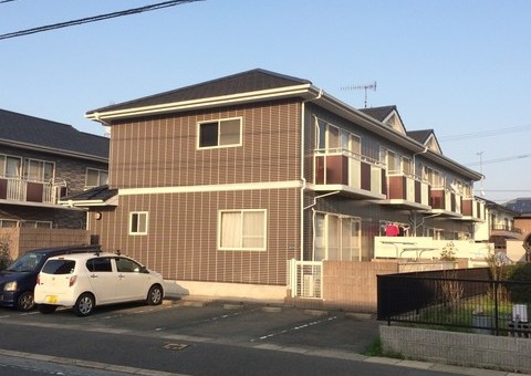 福岡県筑紫野市原田・メゾンドボーテ壱番館様　外壁塗装・屋根塗装工事　４月７日完成です。
