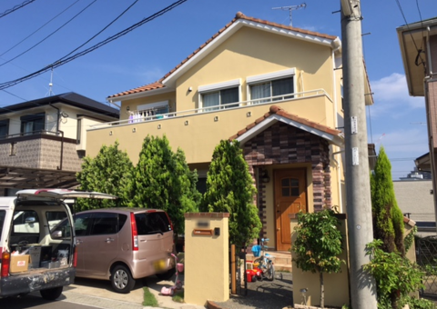 6月16日完了です。筑紫野市紫・F様邸　外壁塗装工事