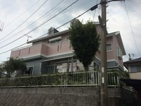 7月７日完成です。筑紫野市針摺東・M様邸　外壁塗装・屋根塗装工事