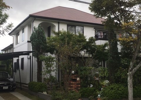 10/3完成です。小郡市美鈴が丘・Ｈ様邸　屋根外壁塗装工事
