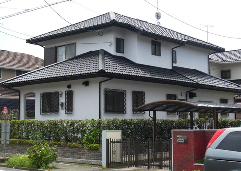 福岡県筑紫野市・T様邸　外壁塗装・屋根塗装工事　2/24完成です。