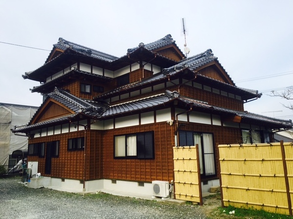 3月25日完成です。筑紫野市原田・Y様邸　外壁塗装工事
