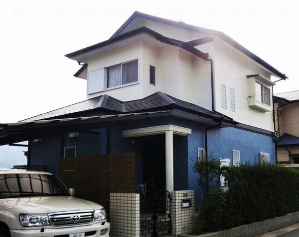 12月29日完成。筑紫野市吉木・T様邸　外壁塗装・屋根塗装工事