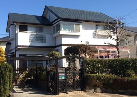 福岡県筑紫野市光が丘・S様邸　外壁塗装・屋根塗装工事　2/7完了です。【ホームページより】
