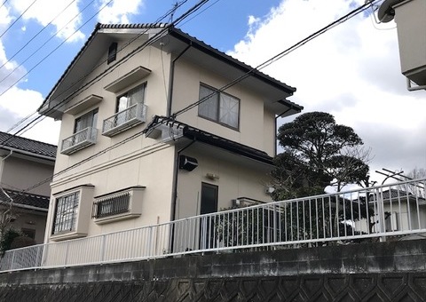 12/27完成です。筑紫野市二日市北・O様邸　外壁塗装工事
