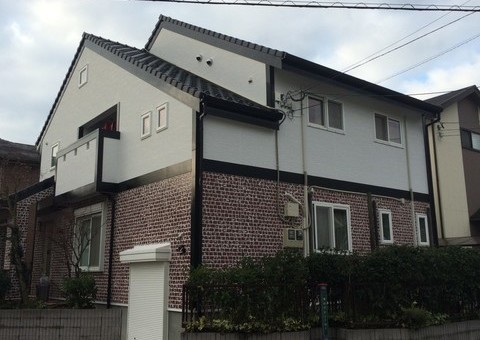福岡県小郡市希みが丘・H様邸　外壁塗装工事　12月22日完成です。