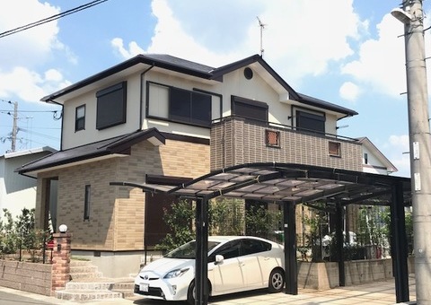 7月26日完成です。筑前町山隈・Y様邸　外壁塗装・屋根塗装工事