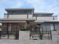 2/14完成です。朝倉郡筑前町東小田・K様邸　外壁塗装・屋根塗装工事