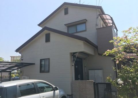 4/17完成です。福岡市城南区茶山・K様邸　外壁塗装・屋根塗装工事