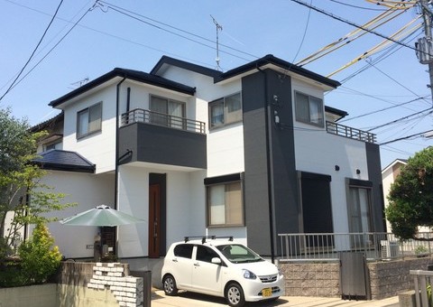福岡県春日市紅葉ヶ丘東・O様邸　外壁塗装・屋根塗装工事　5月9日完成です。